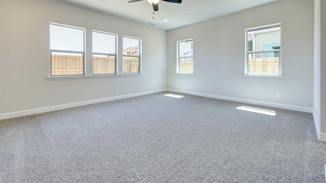 925 Talus Way S, Madera, CA 93636 - spare room with ceiling fan and carpet flooring