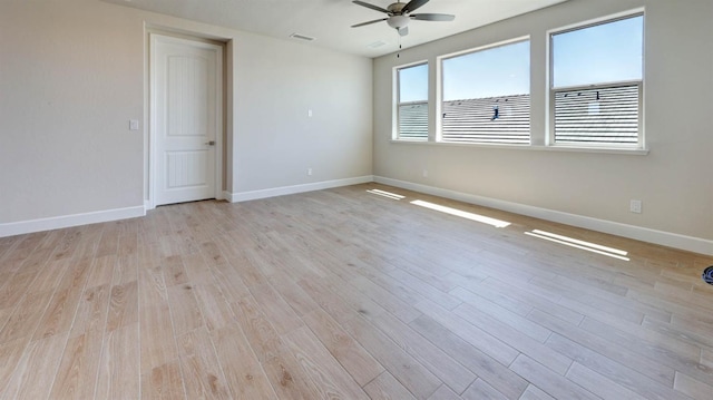 925 Talus Way S, Madera, CA 93636 - spare room featuring a ceiling fan and light wood-style flooring