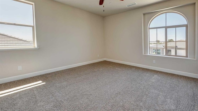 925 Talus Way S, Madera, CA 93636 - carpeted empty room featuring baseboards and ceiling fan