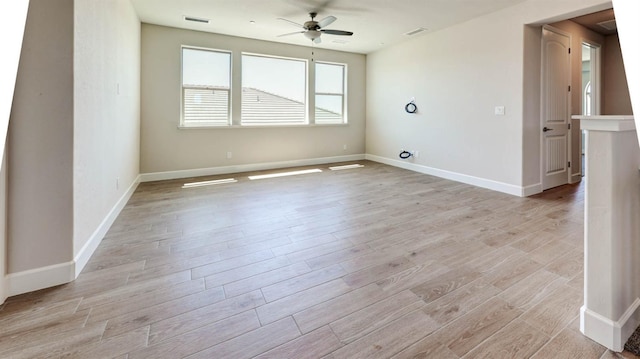 925 Talus Way S, Madera, CA 93636 - spare room with a ceiling fan and light wood-style flooring