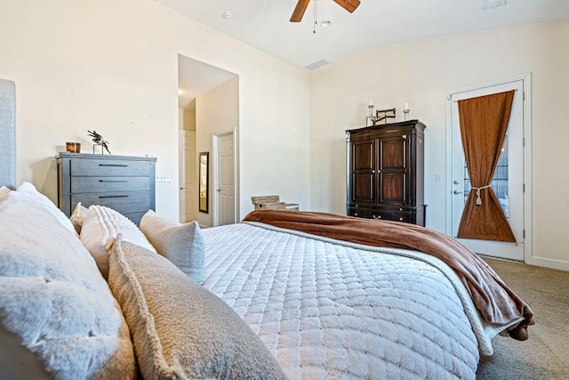 2639 Maine Ave, Clovis, CA 93619 - carpeted bedroom with a ceiling fan and baseboards