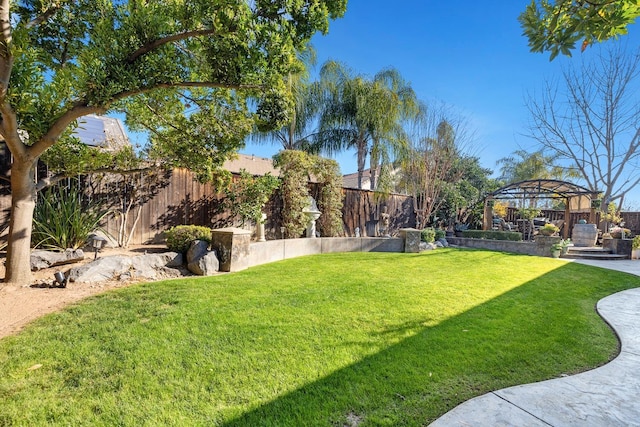 2639 Maine Ave, Clovis, CA 93619 - fenced backyard featuring a gazebo
