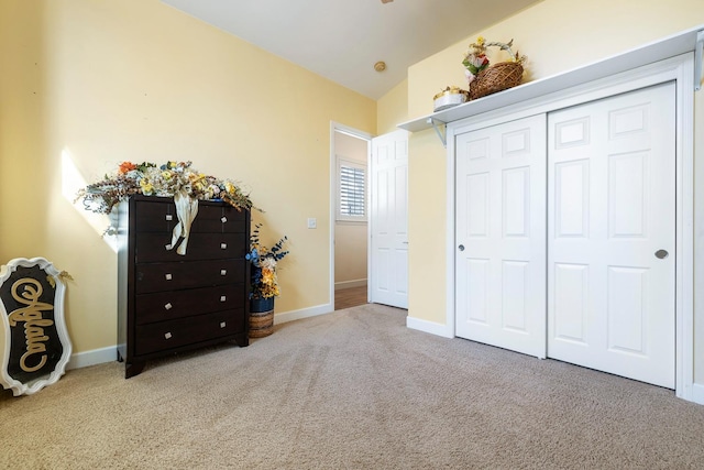 2639 Maine Ave, Clovis, CA 93619 - bedroom featuring carpet flooring, a closet, and lofted ceiling