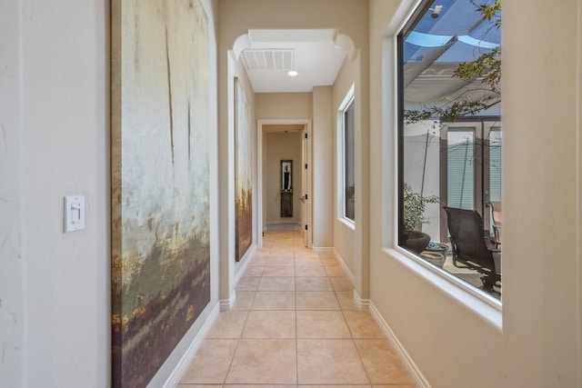 4638 W Lark Ct, Visalia, CA 93291 - hall featuring light tile patterned flooring and baseboards