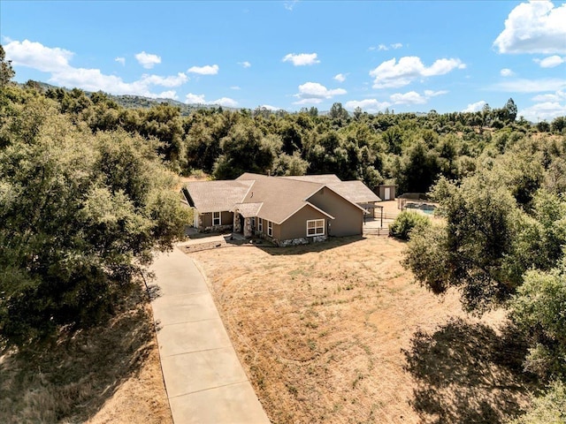 46453 Opah Dr, Ahwahnee, CA 93601 - view of subject property featuring a heavily wooded area
