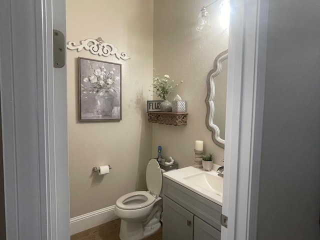 803 E Aretha Ave, Fowler, CA 93625 - half bathroom with vanity and baseboards