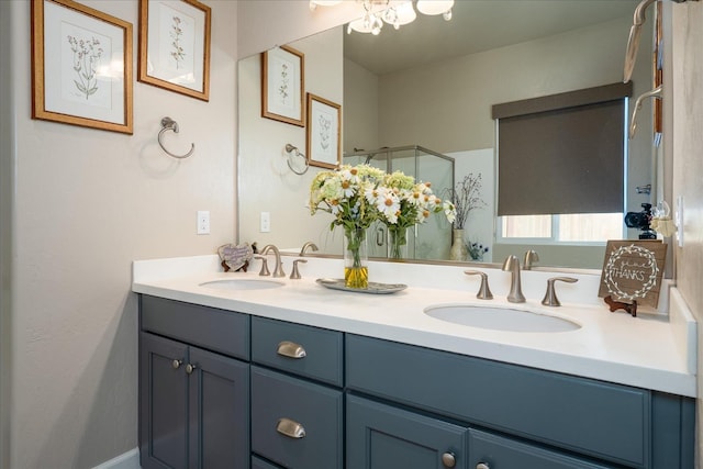 602 Pinnacle Dr W, Madera, CA 93636 - full bath featuring double vanity and a shower