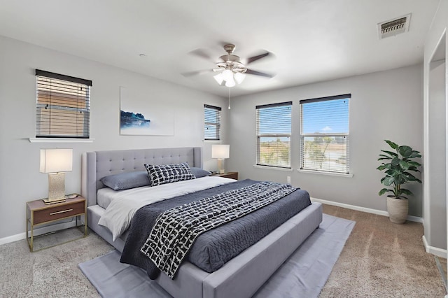 376 S Knox St, Madera, CA 93638 - bedroom with carpet flooring and a ceiling fan