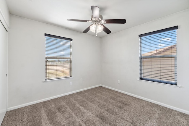 376 S Knox St, Madera, CA 93638 - carpeted empty room featuring healthy amount of natural light and a ceiling fan