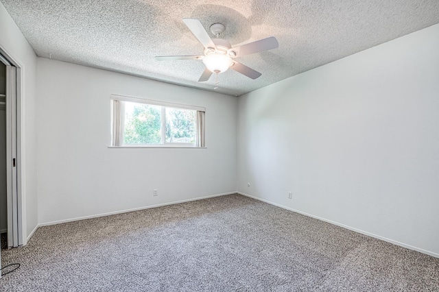 1445 W Ellery Way, Fresno, CA 93711 - unfurnished bedroom featuring carpet floors, a textured ceiling, and ceiling fan