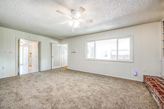 1445 W Ellery Way, Fresno, CA 93711 - unfurnished bedroom featuring carpet floors, a textured ceiling, and a ceiling fan