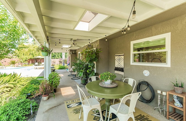 3012 Fairmont Ct, Madera, CA 93637 - view of patio featuring a ceiling fan