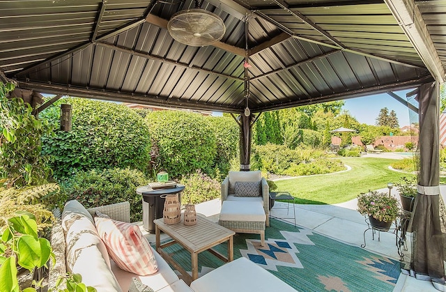 3012 Fairmont Ct, Madera, CA 93637 - view of patio with a gazebo