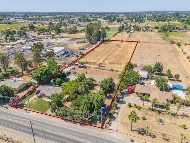 3684 W Belmont Ave, Fresno, CA 93722 - overview of rural landscape featuring property parcel outlined