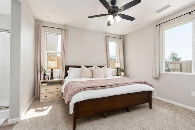 1275 Traverse Dr S, Madera, CA 93636 - bedroom featuring light colored carpet and a ceiling fan