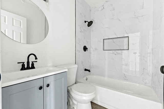 124 E 4th St, Hanford, CA 93230 - bathroom with vanity and bathing tub / shower combination