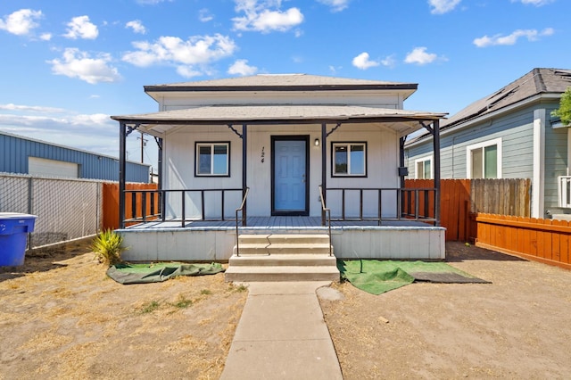 124 E 4th St, Hanford, CA 93230 - view of front of home with covered porch