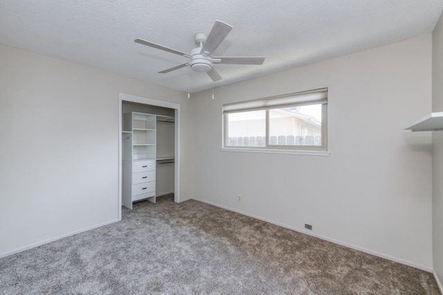 4245 N Manila Ave, Fresno, CA 93727 - unfurnished bedroom featuring carpet flooring, a closet, and ceiling fan