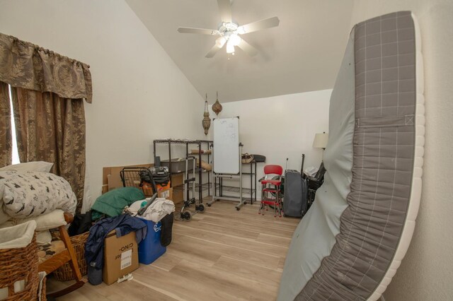 1535 S Homsy Ave, Fresno, CA 93727 - bonus room featuring wood finished floors, ceiling fan, and lofted ceiling