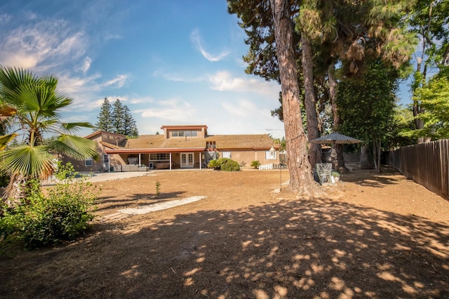 1535 S Homsy Ave, Fresno, CA 93727 - rear view of property with a patio area and french doors