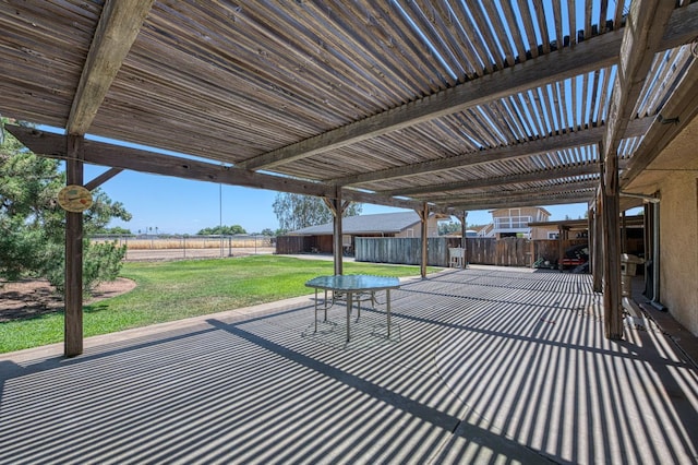 5400 Amber Ave, Clovis, CA 93619 - fenced backyard with a patio area and a pergola