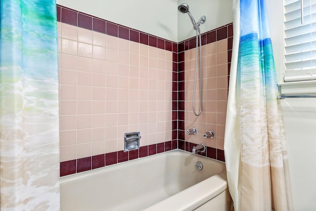 2044 Mayfair Dr W, Fresno, CA 93703 - bathroom featuring shower / bath combo with shower curtain