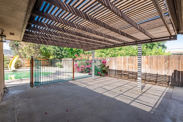 4625 E Princeton Ave, Fresno, CA 93703 - fenced backyard featuring a patio and a pergola