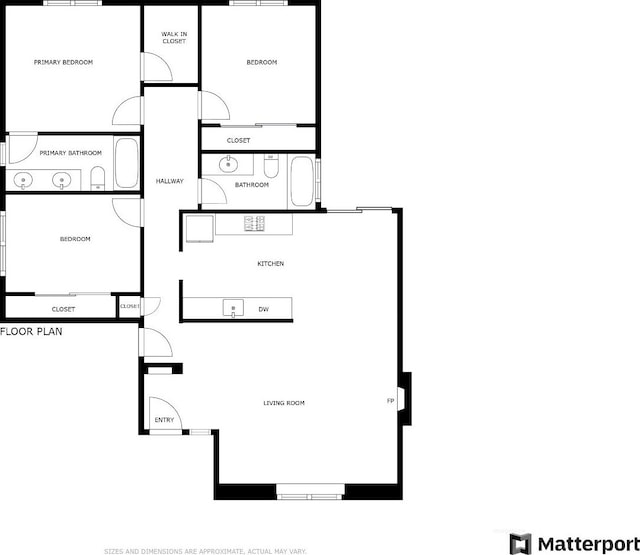 5137 W Stuart Ave, Fresno, CA 93722 - view of home floor plan