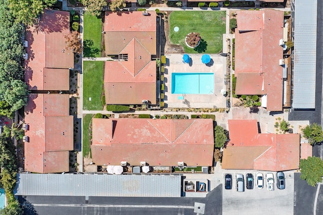 317 W Sierra Ave Unit 107, Fresno, CA 93704 - aerial view of a pool area