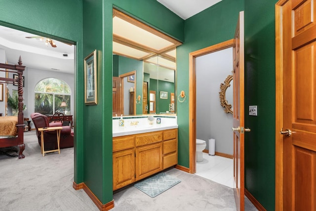 7207 E Bremer Ave, Fresno, CA 93737 - bathroom featuring vanity and toilet