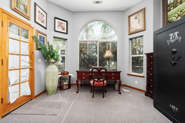 7207 E Bremer Ave, Fresno, CA 93737 - carpeted home office with baseboards