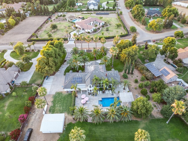 7207 E Bremer Ave, Fresno, CA 93737 - aerial view of residential area featuring a pool area