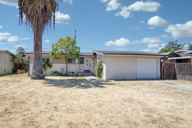 22 Beverly Dr, Clovis, CA 93612 - single story home featuring an attached garage, driveway, stucco siding, and entry steps