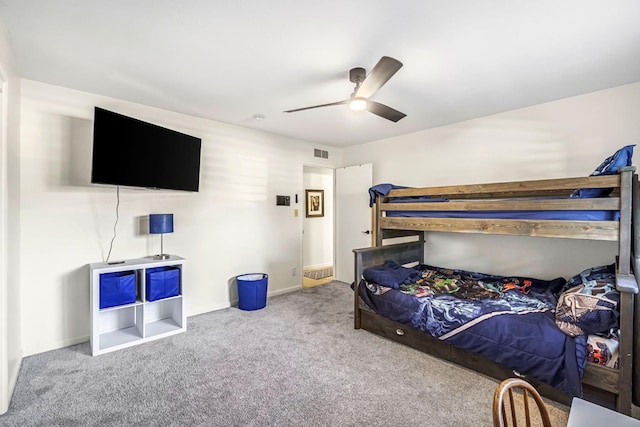 6658 N Thorne Ave, Fresno, CA 93711 - bedroom featuring carpet floors and a ceiling fan