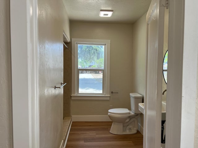 7013 N Maroa Ave, Pinedale, CA 93650 - bathroom with wood finished floors and a textured ceiling