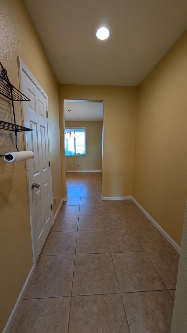 452 Rancho Mirage Rd, Madera, CA 93638 - corridor featuring light tile patterned flooring and recessed lighting
