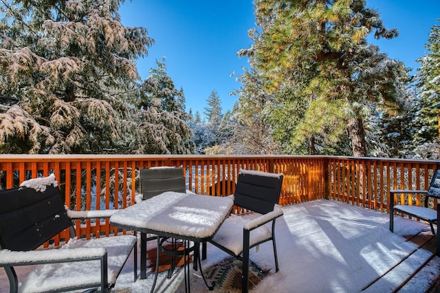 40862 Village Pass Ln, Shaver Lake, CA 93664 - view of wooden terrace