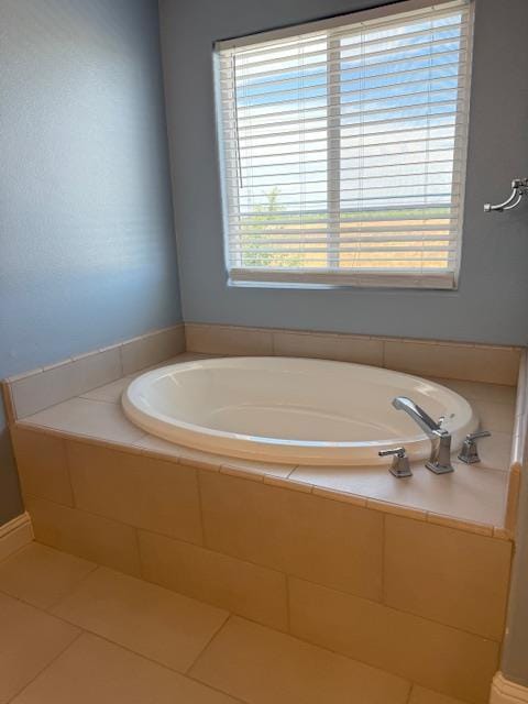 3963 Morris Ave, Clovis, CA 93619 - bathroom with a bath and tile patterned flooring
