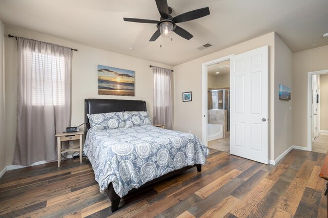 3143 Celeste Ave, Clovis, CA 93619 - bedroom featuring wood finished floors and a ceiling fan