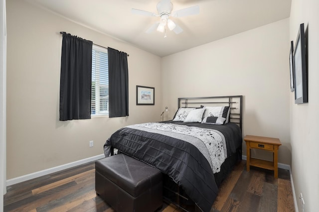 3143 Celeste Ave, Clovis, CA 93619 - bedroom with wood finished floors and a ceiling fan
