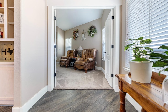 8194 N 5th St, Fresno, CA 93720 - foyer entrance with dark colored carpet, healthy amount of natural light, and dark wood-style flooring