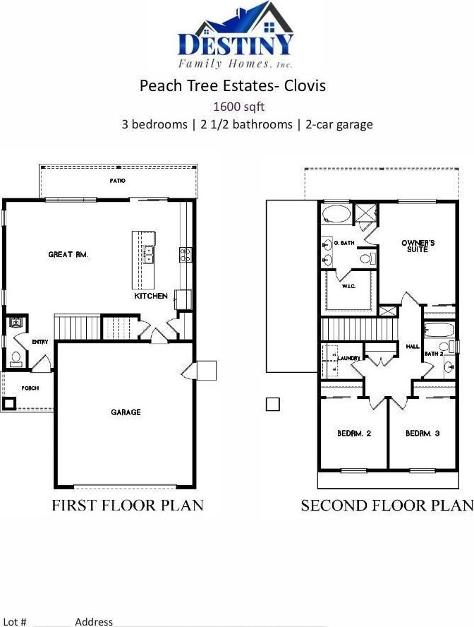 412 W Escalon, Clovis, CA 93612 - view of floor plan / room layout