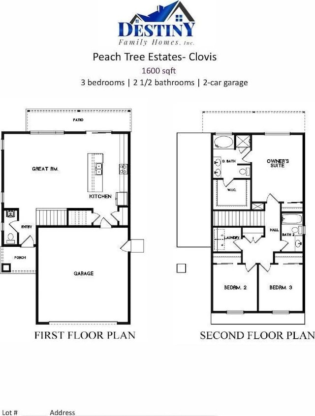 412 W Escalon, Clovis, CA 93612 - view of floor plan / room layout