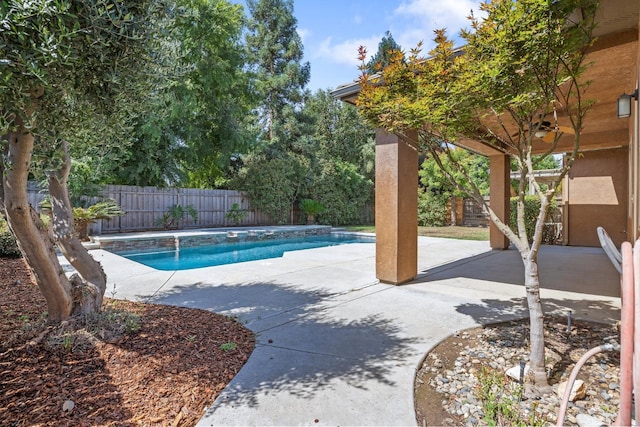 5857 W Modoc, Visalia, CA 93291 - view of pool featuring a fenced backyard and a patio