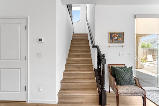 4086 Dennis Ave, Clovis, CA 93619 - staircase with wood finished floors