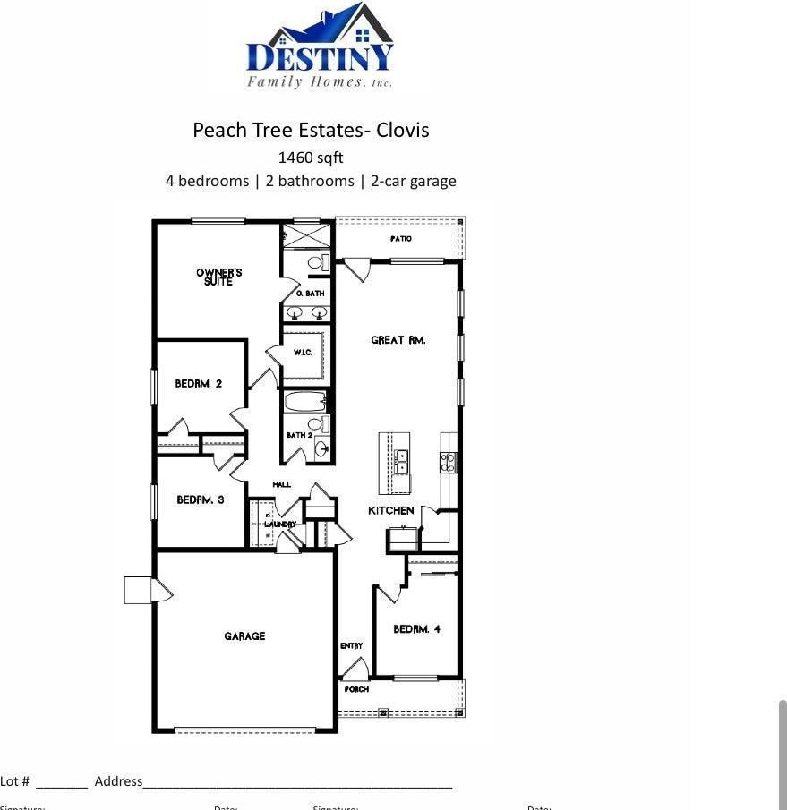 467 W Gibson, Clovis, CA 93612 - view of floor plan / room layout