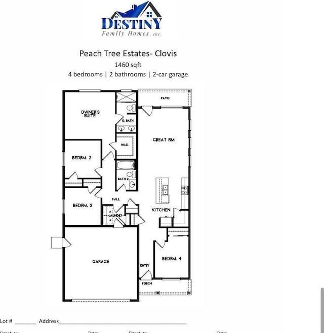 467 W Gibson, Clovis, CA 93612 - view of floor plan / room layout