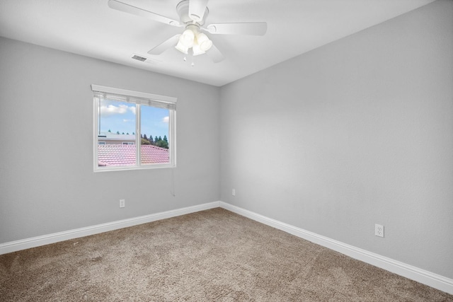 2720 San Jose Ave, Clovis, CA 93611 - carpeted empty room with ceiling fan and baseboards