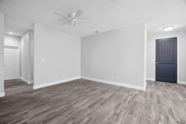 2720 San Jose Ave, Clovis, CA 93611 - spare room with wood finished floors and ceiling fan