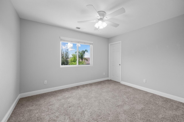 2720 San Jose Ave, Clovis, CA 93611 - carpeted spare room featuring ceiling fan and baseboards